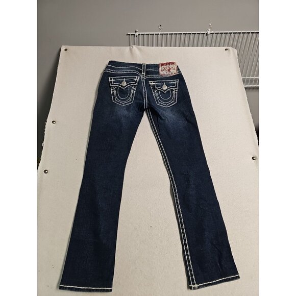 True Religion 112790 Jeans Women’s Size 26X30 Section Straight Leg Blue Denim - Picture 1 of 6